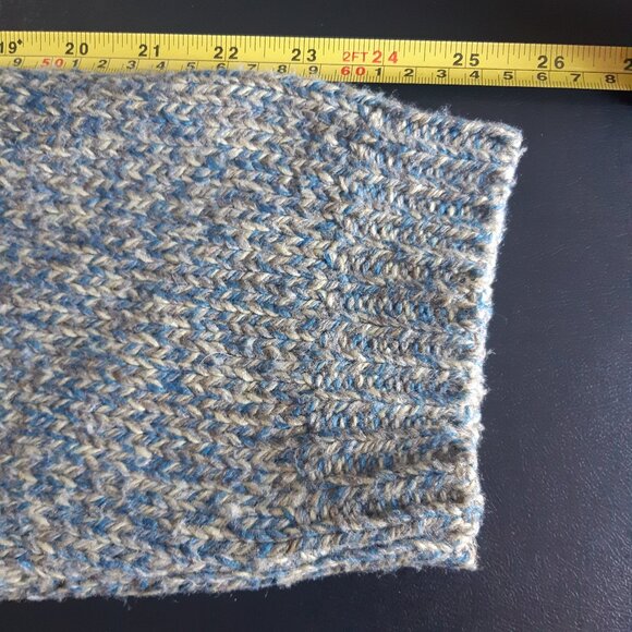 Nevada SZ L Turtle Neck Heavy Weight Sweater, Blue, Taupe & Cream - Picture 13 of 16